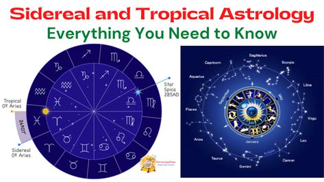 Sidereal and Tropical Astrology – Everything You Need to Know Sidereal Vs Tropical Astrology, Chinese Astrology Signs, Tropical Astrology, Vedic Astrology Charts, Astrology Charts, Astrology Signs Dates, Sidereal Astrology, Astrology Dates, My Moon Sign