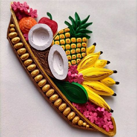 Quilling Fruits, Quilling Food, Quilling Art Ideas, Kitchen Frames, Quilling Photo Frames, Paper Quilling Projects, Quilling Butterfly, Paper Fruit, Paper Quilling Ideas