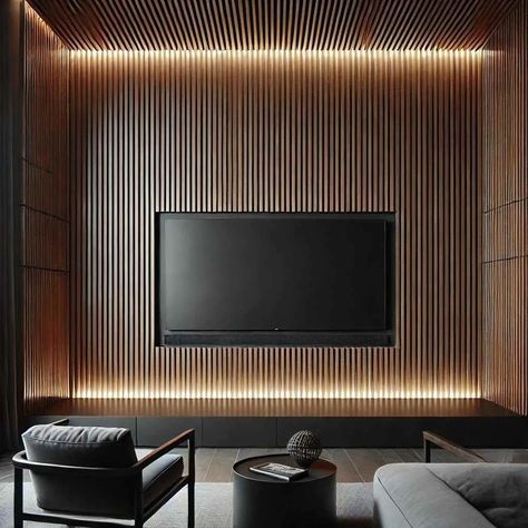 17 Modern Wood Slat Wall Designs for a Contemporary Home Wood Slat Wall Basement, Slat Wall Gym, Modern Wood Slat Wall, Slat Wall Ideas, Wood Joining, Wood Slat Ceiling, Slatted Wall, Slat Walls, Wooden Patio Furniture