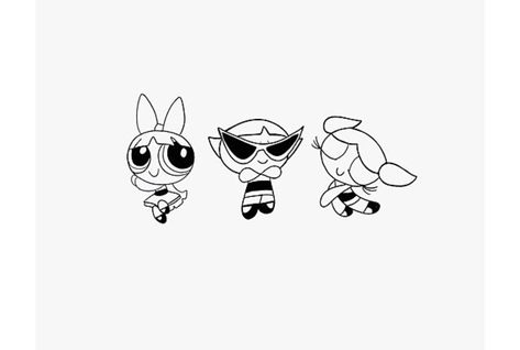 Cute 90s Tattoos, Ppg Tattoo, Powerpuff Tattoo, Sibling Tattoos For 2 Sisters, Three Friends Tattoo, Power Puff Tattoo Ideas, Cute Cartoon Tattoos, Matching Tattoos For Three, Three People Tattoos