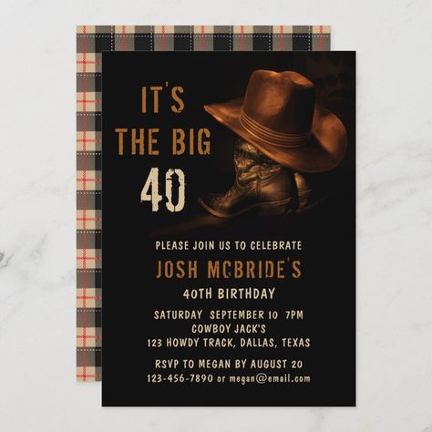 Double Birthday Parties, 21st Birthday Invitations, 60th Birthday Invitations, 30th Birthday Invitations, 50th Birthday Invitations, 40th Birthday Invitations, Western Cowboy Hats, Create Your Own Invitations, Wedding Rsvp