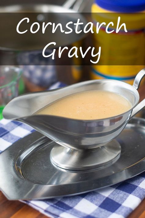 Cornstarch Gravy Cornstarch Gravy, Gravy Turkey, Gravy Without Drippings, Make Ahead Gravy, Homemade Brown Gravy, Turkey Gravy From Drippings, Thicken Gravy, Homemade Gravy Recipe, Thanksgiving Gravy