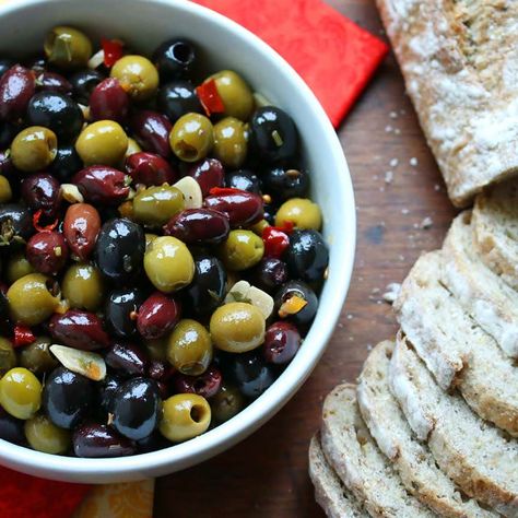 Lindsay Olives 11 sm Canning Preserves, Daring Gourmet, Greek Night, Olive Snack, Marinated Olives, Olive Recipes, Preserved Lemons, Tapenade, Spicy Recipes