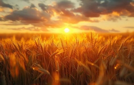 Wheat field at the sunset stock photography Grain Field Photography, Grain Field, Field Photography, Photography Sunset, Wheat Field, Wheat Fields, Fields Photography, The Sunset, Barley