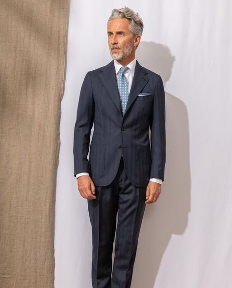 𝐏𝐢𝐧𝐢 𝐏𝐚𝐫𝐦𝐚 on Instagram: "When it comes to men’s clothing, one of the most impressive items is the suit. The Avio Herringbone Suit is the newest addition to our Neapolitan Capsule Collection and is made up of a half canvas jacket and Soragna trousers. ⁠ ⁠ Which suit is your favorite?" Pini Parma, Herringbone Suit, Blue Suits, Canvas Jacket, Parma, Capsule Collection, Blue Suit, Herringbone, Suit Jacket