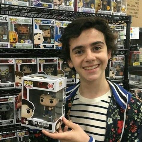 Omg I love when celebrities find there toys and gets so excited lol  @jackdgrazer  #eddiekaspbrak #jackdylangrazer #it #shazam… Fack Ship, Eddie Kaspbrak, Jack Finn, Jack G, You'll Float Too, It The Clown Movie, Losers Club, I'm A Loser, Funny Horror