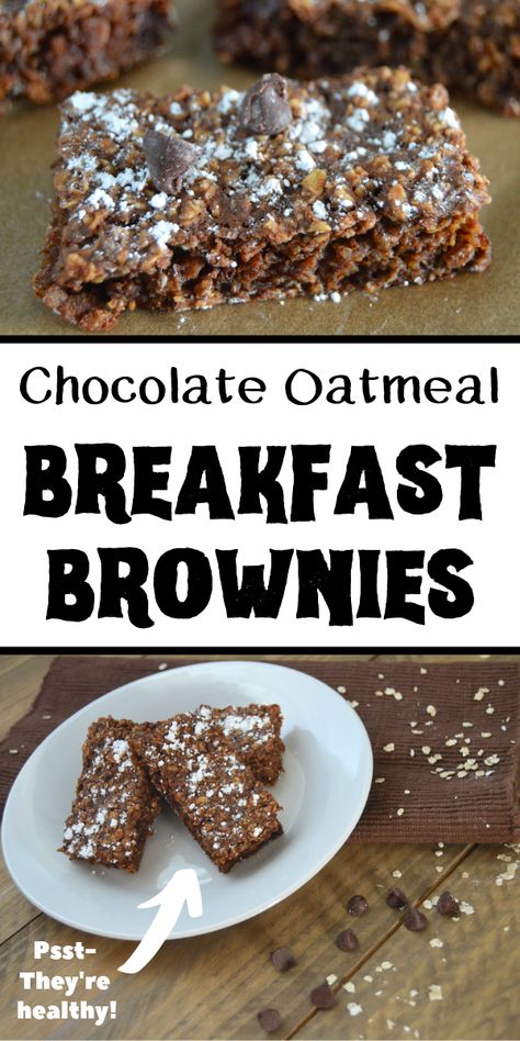 Recipes Using Oats Healthy, Keto Chocolate Oatmeal Bars, No Bake Oatmeal Breakfast Bars, Healthy Oatmeal Crumble, Gf Breakfast Bars, Oatmeal Brownies Bars, Gluten Free Chocolate Oatmeal Bars, Health Oatmeal Recipes, Thm Baked Oatmeal