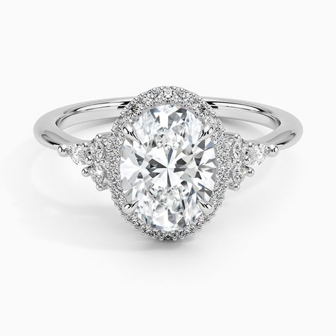 Nadia Halo: Platinum or yellow gold Ring Settings, Brilliant Earth, Halo Diamond Ring, Halo Ring, Halo Rings, Designer Engagement Rings, Conflict Free Diamonds, Engagement Ring Settings, Halo Diamond