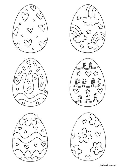 Free printable easter eggs coloring page Easter Egg Drawing, Printable Easter Eggs, Easter Eggs Printable, Easter Eggs Coloring, Easter Egg Cartoon, Egg Hunt Sign, Easter Egg Printable, Easter Egg Template, Easter Egg Coloring