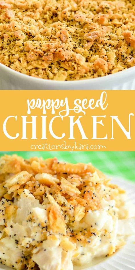 Poppyseed Chicken Recipe, Poppyseed Chicken, Creamy Sauce For Chicken, Poppy Seed Chicken Casserole, Chicken Casserole Dinners, Poppy Seed Chicken, Creamy Chicken Casserole, Chicken Casserole Recipe, Low Carb Meal