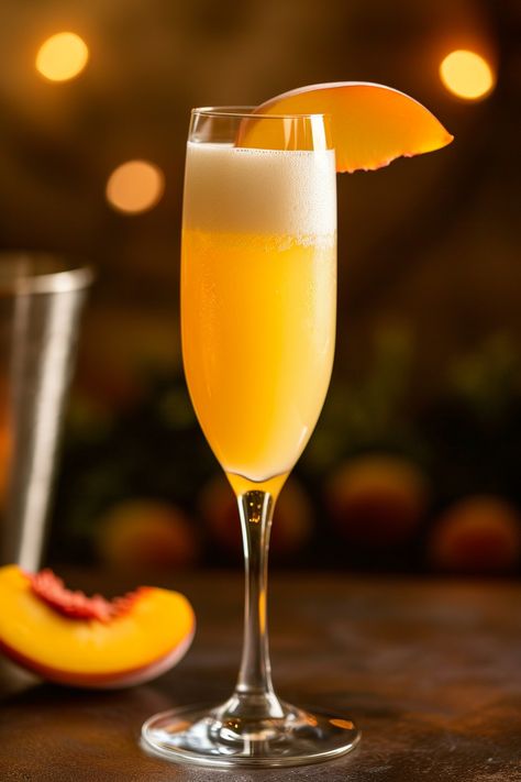 Indulge in the delightful Brazilian Bellini recipe, perfect for a refreshing sip! Bellini Cocktail Recipes, Cachaca Cocktails, Brazilian Cocktail, Sparkling Grape Juice, Bellini Cocktail, Bellini Recipe, Sparkling Cocktail, Light Appetizers, Classic Cocktail Recipes