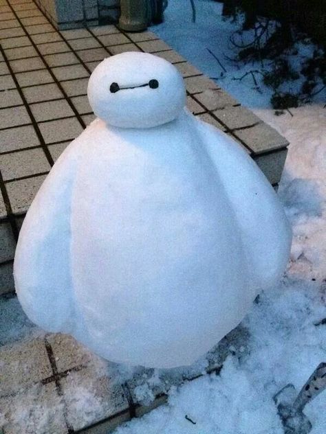 Baymax Aesthetic, Baymax Fanart, Nature Animation, Baymax Big Hero 6, San Fransokyo, Funny Snowman, Robotics Engineering, Hidden In Plain Sight, Snow Sculptures