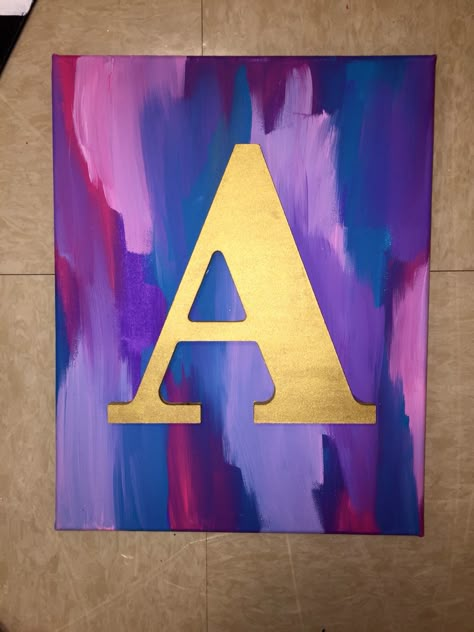 Logo Painting Canvas, Initial Art Canvas, Initial Canvas Paintings, Letter Canvas, Letter Painting Ideas On Canvas, Letter Canvas Painting Initials, Painting Names On Canvas, Name Canvas Painting, Initial Painting On Canvas Letters