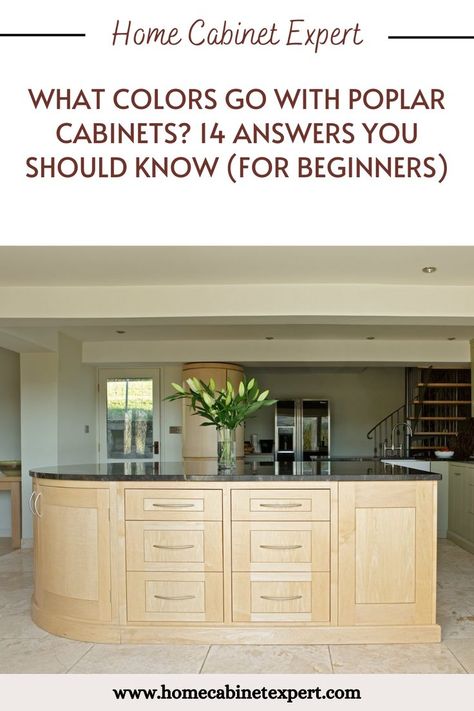 Poplar Cabinets Kitchens, Poplar Kitchen Cabinets, Poplar Cabinets, Beige Floor, Cabinet Refinishing, Door Jam, Cabinets Countertops, Black Appliances, Refinish Kitchen Cabinets