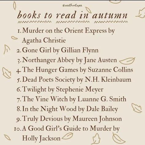 Books To Read Literature, Autumnal Things To Do, Book To Read In Autumn, Reading Fall Aesthetic, Fall Reading List 2023, Autumn Book Recommendations, Best Fall Books To Read, Autumn Book List, Books To Read This Fall