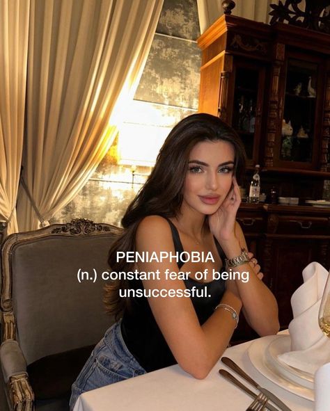 3 fears you didn’t know you had: KOINOPHOBIA (n.) the fear of living an ordinary life. ATYCHIPHOBIA (n.) the fear of failure and not being good enough. PENIAPHOBIA (n.) constant fear of being unsuccessful. Save for later 🤍 #motivation #discipline #inspiration #selfimprovement #bosslady #girlboss #moneymindset #success #growth #growthmindset #feminineenergy [ Overcoming fears, personal growth, fear of failure, self awareness, emotional health, mental wellness, self improvement, fear of... Fear Of Being Unsuccessful, Fear Of Not Being Good Enough, Fear Of Success, Fear Motivation, Discipline Inspiration, Not Being Good Enough, Being Good Enough, The Fear Of Failure, Vision Board Wallpaper