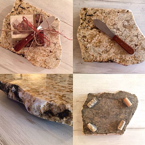 Cheese boards! https://www.etsy.com/listing/254965366/cheese-board-granite-food-slab-trivet Granite Projects, Hawaii Kitchen, Granite Remnants, Recycled Granite, Granite Ideas, How To Clean Granite, Safari Wedding, Bbq Catering, Diy Marble