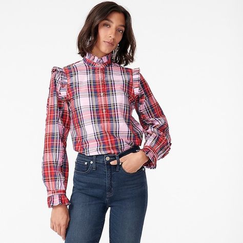 Lifestyle Archives - Lauren Nelson Tartan Blouse, Tartan Shirt, Stewart Tartan, Poplin Blouse, Rose T Shirt, Happy Together, Red Tartan, Jcrew Women, Plaid Tops