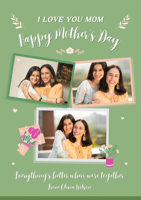 Green Playful Creative Mother's Day Celebration Poster - Templates by Canva Mothers Day Advertising, Happy Birthday Icons, Mother's Day Celebration, Celebration Poster, Birthday Icon, Flyer And Poster Design, I Love You Mom, Poster Templates, Creative Posters