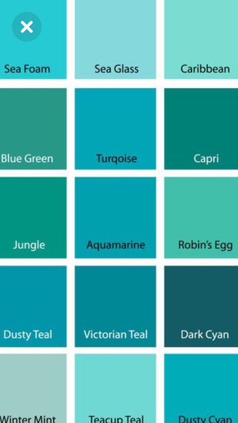 Ocean Inspired Color Palette, English Colour Palette, Teal Color Palette Bedroom, Teal Green Color Palette, Cyan Color Palette, Green Color Chart, Turquoise Paint Colors, Latest Cupboard Designs, Coral Colour Palette