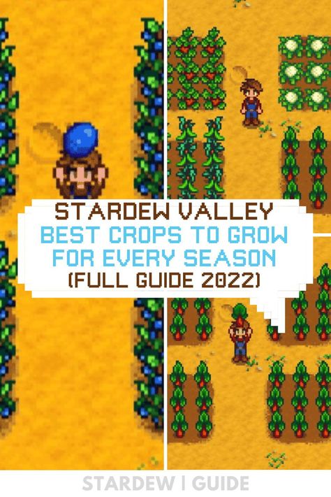 Stardew Valley Best Crops, Stardew Valley Making Money, Most Profitable Crops Stardew Valley, Stardew Valley Summer Guide, Stardew Valley Spring Guide, Stardew Valley Crop Guide, Stardew Valley Planting Guide, Stardew Valley Money Tips, Stardew Valley Summer Crops