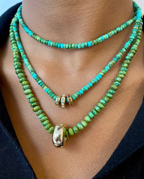 Chunky turquoise necklace