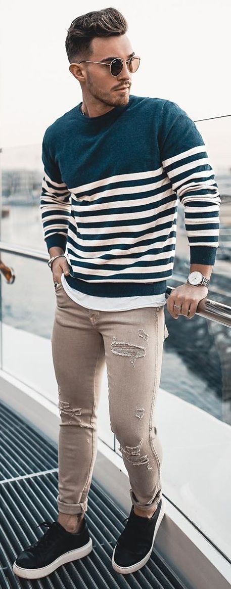 Cool Long Sleeve T- Shirt Outfits for Men Gym Shirts Mens, T Shirt Outfits, Full Sleeve Tshirt, T Shirt Outfit, Shirt Outfits, Outfits For Men, Long Sleeve Outfits, Mens Fashion Blog, Men Stylish Dress