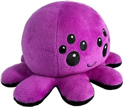 Limited time Exclusive Prime Deal only $10.49 TeeTurtle - The Original Reversible Spider Plushie - Purple + Black - Cute Sensory Fidget Stuffed Animals That Show Your Mood - Perfect for Halloween! Halloween Fidget Toys, Spider Plushie, Emotional Communication, Reversible Plush, Grey Pumpkin, Collection Board, Octopus Plush, Pumpkin Spider, Black Spider