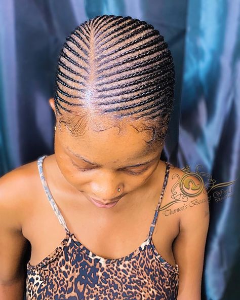 Small Lines Hairstyle, Small Lines Cornrows With Natural Hair, Straight Back Hairstyles, Cornrows Natural, Black Natural Hair Care, Cornrows Natural Hair, Braiding Hairstyles, Shaved Hair Cuts, Short Box Braids Hairstyles