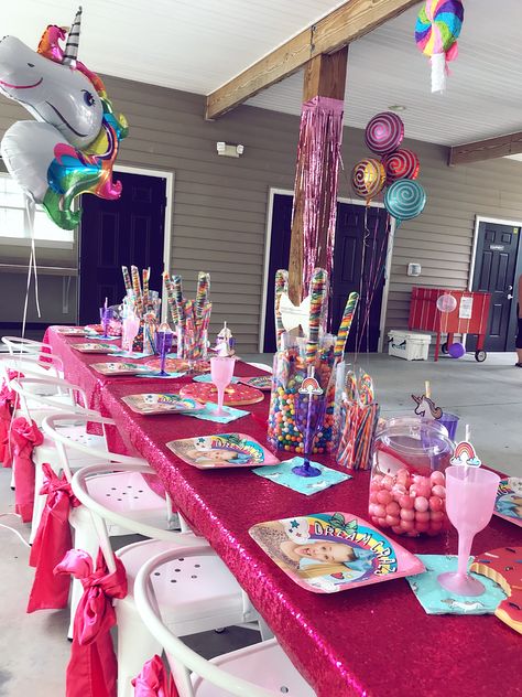 Jojo Siwa Centerpieces, Jojo Siwa Bedroom, Jojo Siwa Birthday Party Ideas, Bedroom Decor Ideas Diy, Jojo Siwa Birthday Party, Outside Birthday, Jojo Siwa Birthday, Diy Drinks, Painting Party