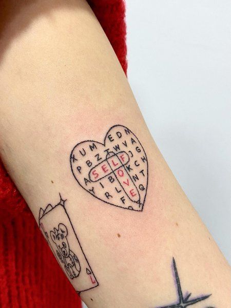 Girly Pop Tattoo, Bizarre Tattoos, Love Tattoo On Hand, Tattoo Inspiration Women, Goth Symbols, Small Dope Tattoos, Love Yourself Tattoo, Self Love Tattoo, One Piece Tattoos