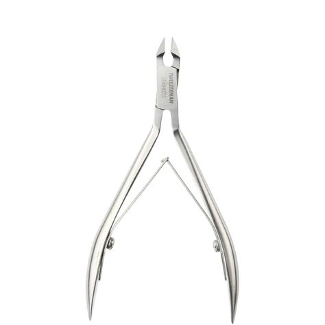 Keep cuticles preened and perfected with the award-winning Tweezerman Rockhard Cuticle Nipper. Crafted from quality stainless steel, the ergonomic nipper features a double spring action for increased durability, and specially aligned tips that are hand-filed to meticulous sharpness for superior control and precision. Effortlessly removes hangnails and dead skin without pulling or pain. E.N. Overgrown Cuticles, Shea Butter Body Shop, Garden Shears, Cuticle Nipper, Excess Hair, Makeup Sale, Nail Plate, Skin Toner, Clean Makeup