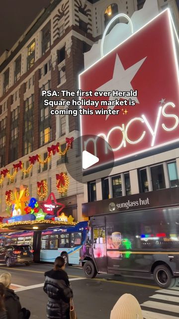 New York Bucket List on Instagram: "A modern day Miracle on 34th St ✨ This season, the iconic Macy’s Herald Square is working with urbanspace on bringing another incredible holiday market to the heart of Manhattan 🎄🌃 Link in bio @NYbucketlist 👈 for everything we know so far 💡 Who’s excited for the holidays in NYC? #NYbucketlist #nyc" New York Bucket List, Holiday Market, Manhattan, Instagram A, Link In Bio, Bucket List, Bring It On, The Incredibles, New York