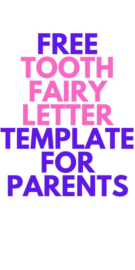 Tooth Fairy Letter Printable - Looking for a printable? Here is a tooth fairy letter for you to use as a template. This Tooth Fairy Letter Printable is free. Tooth Template, Tooth Fairy Letter Template, Tooth Fairy Letter, Entrepreneur Advice, Simple Template, The Tooth Fairy, Letter Template, Tooth Fairy, Letter Templates