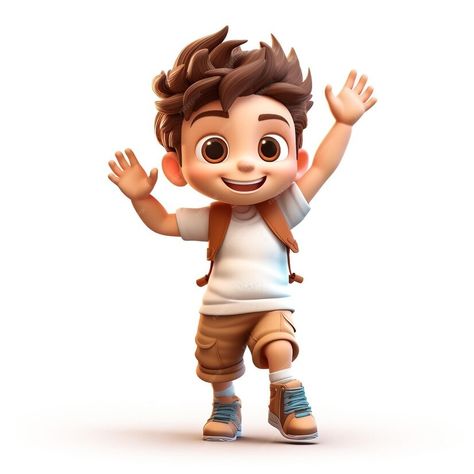 Premium Photo | Boy cartoon 3d character raising hands cheering with happy face 3d rendering Kids Cartoon Characters, Boy Cartoon, Funny Animated Cartoon, Cartoon 3d, Kids Cartoon, Boy Pictures, Event Food, Character Design Animation, Business Card Maker