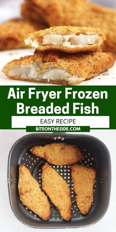 If you're in search of a fast and easy weeknight dinner option, this Air Fryer Frozen Breaded Cod is perfect. It requires just one ingredient, and it's ready in no time for a delicious and satisfying meal. Breaded Haddock In Air Fryer, Air Fry Frozen Cod Fillets, Breaded Fish In Air Fryer, Breaded Cod Air Fryer, Air Fryer Frozen Cod Fillets, Air Fryer Frozen Fish Fillets, Frozen Cod In Air Fryer, Breaded Fish Recipe, Breaded Tilapia