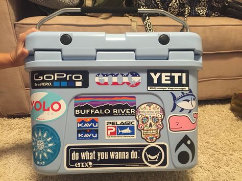 Roadie Yeti Cooler Cooler Stickers, Yeti Cooler Stickers, Black Yeti Cooler, Yeti Soft Coolers, Purple Yeti Cooler, Yeti Cooler, Hampton Home, Cooler Ideas, Sticker Bomb