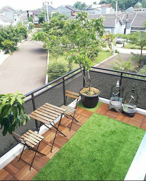 Klein Balkon Decor, Rooftop Decor, Ideas Terraza, Roof Garden Design, Small Balcony Garden, Terrace Garden Design, Terrace Decor, Rooftop Terrace Design, Rooftop Design