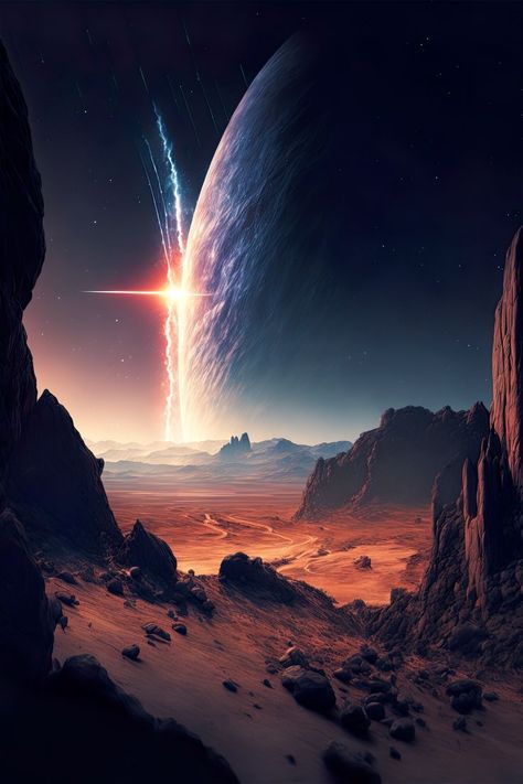 phone wallpaper, space aesthetic, rocky desert planet, iphone wallpaper, Wallpapers Space, Rocky Desert, Long Beautiful Hair, Desert Planet, Supernova Explosion, Pyramids Egypt, Long Hair Hairstyles, Cool Galaxy Wallpapers, Joker Poster