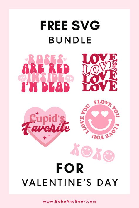 If you're looking for the perfect touch for your Valentine's Day Cricut crafts, these 5 free SVGs are it! Kids Valentine Svg Files Free, Valentine’s Day Svg Free, Valentines Svg Files Free, Valentines Svg Free, Valentine’s Day Svg, Valentines Day Svg Free, Free Valentine Svg Files, Cricut Valentines Projects, Cricut Corner