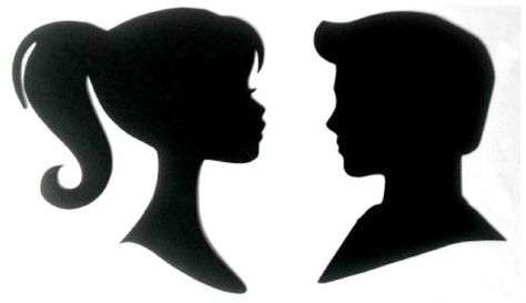 Fashion Girl and Boy Doll Inspired Silhouettes Die Cut Paper Cuttings 9 inch… Ken Silhouette, Barbie Bday, Barbie Silhouette, Barbie Theme Party, Barbie Room, Bad Barbie, Barbie Birthday Party, Barbie Theme, Die Cut Paper