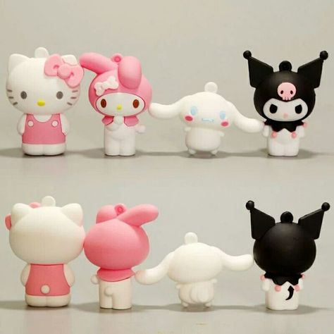 How To Make My Melody Clay, Hello Kitty Clay Art Ideas, My Melody Clay Art, Clay Art Hello Kitty, Cinamoroll Clay, Kuromi Clay Art, Hello Kitty Clay Ideas, Hello Kitty Clay Art, Clay Kuromi