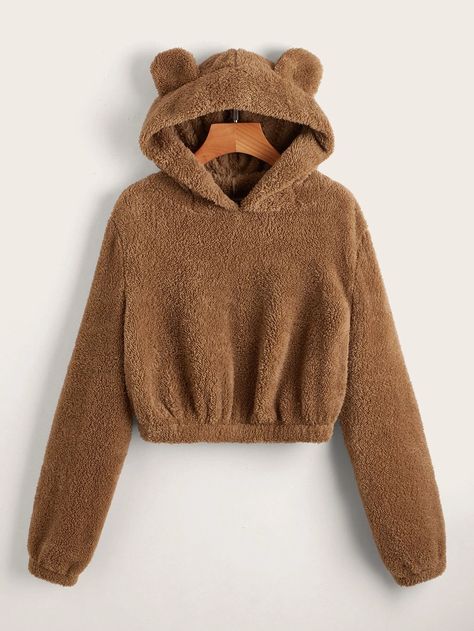 Teddy Bear Hoodie, Teddy Hoodie, Fuzzy Hoodie, Short Hoodie, Mom And Daughter Matching, Matching Sisters, Bear Hoodie, Pullover Outfit, Fleece Pants