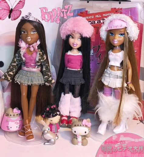 Bratz Doll Birthday Outfit, Pink Brats Outfit, Cute Bratz Dolls, Bratz Inspired Outfits Plus Size, Bratz Doll Outfits Pink, Diy Bratz Clothes, Bratz Pink Outfit, Bratzcore Outfits, Brats Doll Outfits