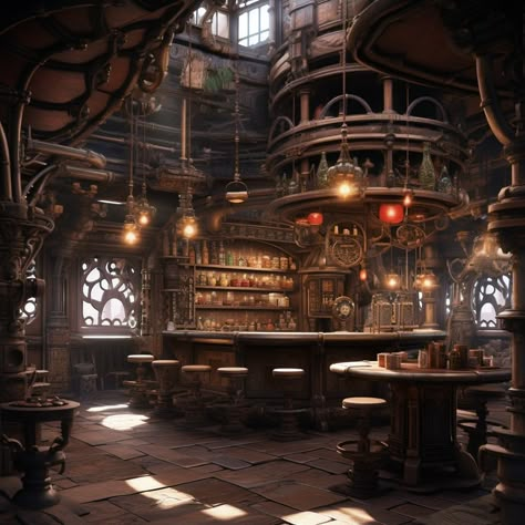 Steampunk Tavern, Tavern Interior, Vox Machina