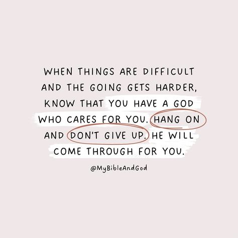 When the going gets tough, it’s easy to feel like giving up. Be encouraged and know that God is faithful. Persevere, hold on to faith, and trust that God will see you through. “And not only this, but [with joy] let us exult in our sufferings and rejoice in our hardships, knowing that hardship (distress, pressure, trouble) produces patient endurance; and endurance, proven character (spiritual maturity); and proven character, hope and confident assurance [of eternal salvation]. Such hope [in ... Rock Bottom Quotes, Spiritual Maturity, Hitting Rock Bottom, God Is Faithful, When The Going Gets Tough, Bible Verses About Faith, Feel Like Giving Up, A Child Of God, Gods Word