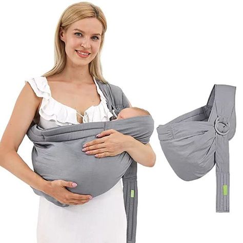 Soft Infant Baby Carriers for Newborn Toddler Sling,Ergonomic Design Hug Strap for Newborns,Breathable Adjustable Multi-Functional Babies Sling Under 36lbs Boba Baby Wrap, Sling Wrap, Colicky Baby, Baby Thermometer, Ergonomic Baby Carrier, Best Wraps, Baby Lounger, Wrap Carrier