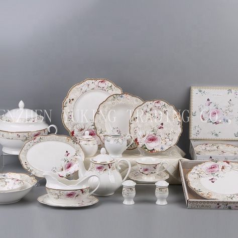 Bone China Dinner Set, China Sets, Dinner Set, Dinner Sets, Fine Bone China, Made In China, Set Design, Fine China, Sugar Bowl Set