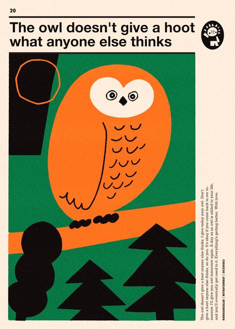 Owl Illustration Simple, Owl Graphic Design, Owl Character Design, Owl Illustration Art, Cute Owl Illustration, Animal Graphic Design, Simple Owl, Owl Animal, Owl Graphic