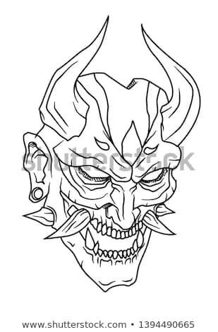 Demon Mythology, Angry Images, Japanese Demon Tattoo, Oni Tattoo, Abstract Tattoo Ideas, Japanese Demon, Demon Tattoo, Sketch Tattoo Design, Tattoo Stencil Outline